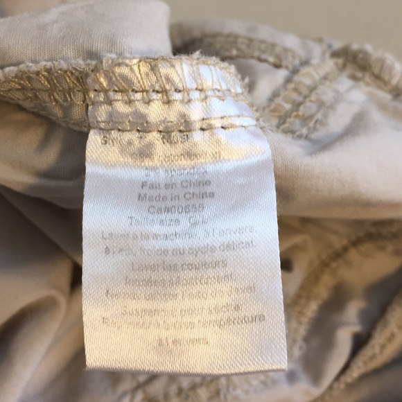 Thyme Maternity Ladies Cargo Capris Beige Size Large - Picture 11 of 14